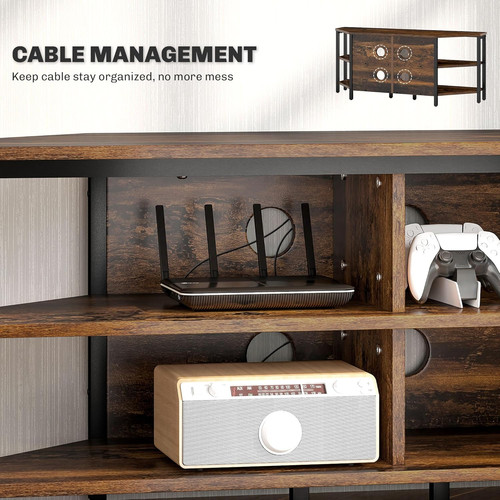 Homcom corner stand cabinet - tv,