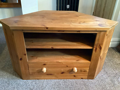 Wood corner stand - wood,