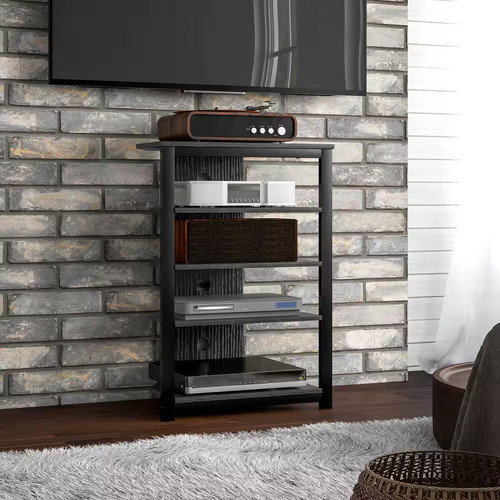 Media stand with led tier - media,