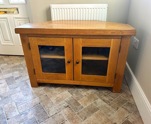 Corner stand unit brown - unit,