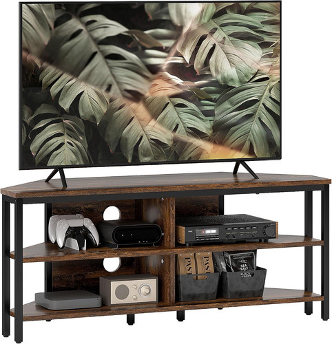 Homcom corner stand cabinet - tv,